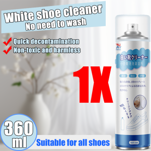 Japanese developed shoe cleaner suitable for all colors 360ml no water required to clean sports shoe cleaner White shoe cleaning spray shoe whitening cleaner stain removal and whitening suitable for sports shoes casual shoes stain removal