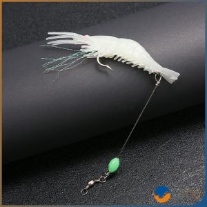 Orna กุ้ง เหยื่อตกปลา เรืองแสง ซิลิโคน นุ่ม สําหรับตกปลา 8 ซม. / 5 กรัม Lures & Baits