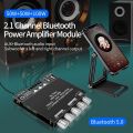 ZK-TB21 Bluetooth 5.0 Amplifier Board 2.1 Channel Mini Wireless Audio Digital Amp Subwoofer TPA31. 