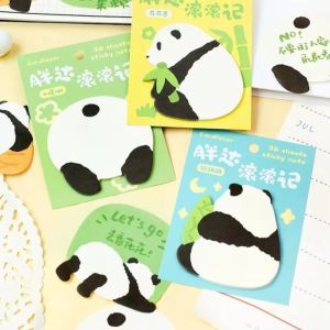 HBESTY 30PCS/Set Kawaii Panda Self-Adhensive Memo Pads Sticky Notes Pad Cute Message N Times Sticky Office Stationery Supply