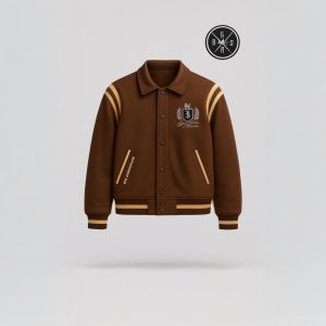 Jaket Varsity pria BLACK Terbaru FULL BORDIR PREMIUM Jacket bomber cowok katun tebal BGSRMMXVI