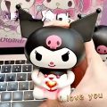 Sanrio I Love You Sounding Doll Better Than Heart Kuromi Doll Cute Luminous Couple Toy Valentine's Day Gift. 