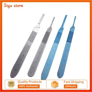 12.5cm/14cm Ophthalmic Surgery Blade Handle Tainless Steel/Titanium Bard-parker Blade Handles Ophthalmic Instrument 1pcs