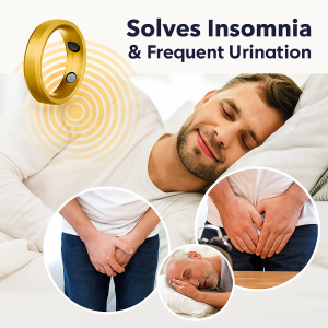 Men‘s Magnetic Therapy Ring Improve Blood Circulation Improve Sleep Quality Health Care Opening Ring