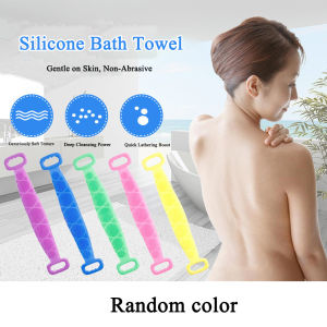 FFEEKK สายขัดตัวซิลิโคน ที่ขัดหลังถูหลังขัดตัว อุปกรณ์อาบน้ำ