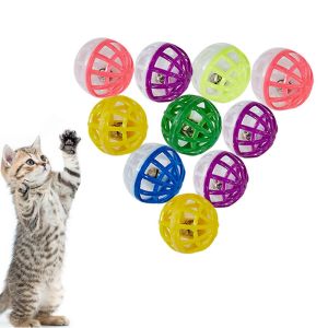 RGFV 3.8cm Fun Interactive Hollow Plastic PET Throw Ball Pet Supplies Training Tools Cat Toys