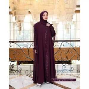 Agnia Abaya Gamis Abaya Ceruty Babydoll Aplikasi Payet Dress Abaya Kondangan Gamis Abaya Remaja 2026