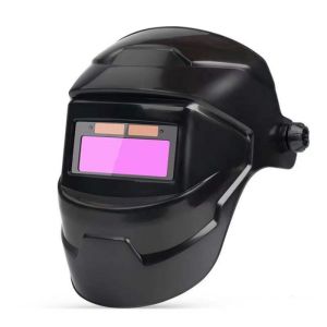 Helm Las Otomatis Auto Darkening Solar Welding Helmet Black Otomatis Gelap Murah Full Face-