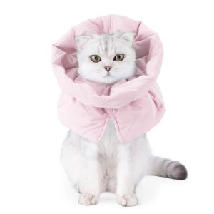 PETSALUMNI ปลอกคอกันเลียทรงสูง คอลล่ากันเลียแมว ป้องกันการเลียคอ ไถคอ ปลอกคอกันเลียสุนัข นิ่ม กันน้ำ พับได้ พกพาสะดวก พร้อมส่ง