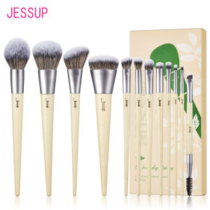 Bộ Cọ Trang Điểm Jessup 12 Cọ Trang Điểm Thân Thiện Với Môi Trường Tổng Hợp Cao Cấp Phấn Nền Có Góc Che Khuyết Điểm Phối Phấn Mắt Duo Lông Mày T327