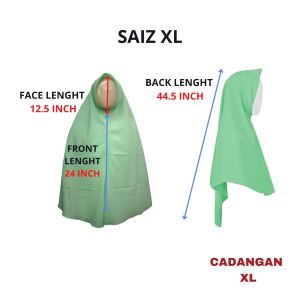🔸TUDUNG LABUH SEKOLAH HIJAU - TL004