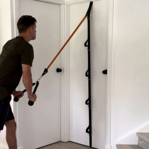[SG STOCK] HomeProGym Premium Heavy Duty Ultra Door Anchor - Adjustable resistance band anchor for door strength training. Fits standard interior doors. Ideal for home workouts.