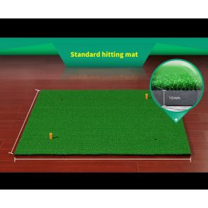 1m x 1m 1.25m 1.5m PGM Artificial Grass Golf Hitting Mat with High Elastic Anti-Slip EVA Bottom Thickness 10mm 20mm Golf Carpet for Driving Range Swing Practice