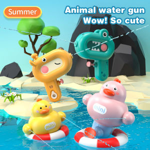 Children Cartoon Giraffe Water Launcher Toy Outdoor Spray Toys Bathroom Beach Dinosaur Duck Water Toys