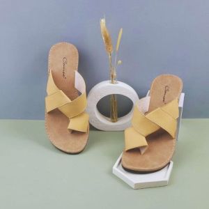 CMT Sandal Wanita TACYA terbaru 2023 Ruffle Sandal Wanita Kekinian Teplek Flat Sandal Kulit Wanita Kokop Jepit