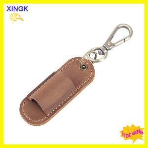 XINGK Pen Lanyard Holder Pen Holder With Keychain Portable Pencil Holder Protector For Clipboard PU Leather Pen Holder