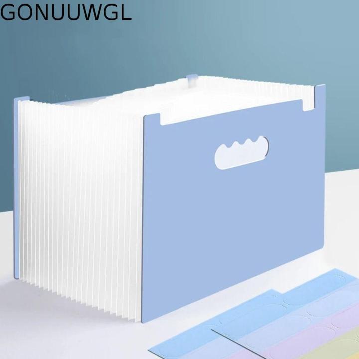 GONUUWGL Multi-layer 25 Pockets File Folder Portable Waterproof A4 ...