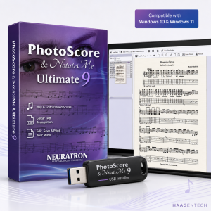 PhotoScore NotateMe Ultimate 9.0.0 Win USB SOFTWARE Installer – Plug & Install | FULL VERSION | Perpetual | No CD Drive Needed | Windows Compatible | Fast & Easy Setup | No Internet Required | COMES IN A USB FLASDRIVE | USB | FLASHDRIVE