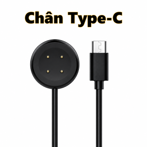 Cáp sạc cho Google Pixel Watch 2/3 - Size 41/45mm - Sạc nhanh từ tính - Tùy chọn cổng USB/Type-C