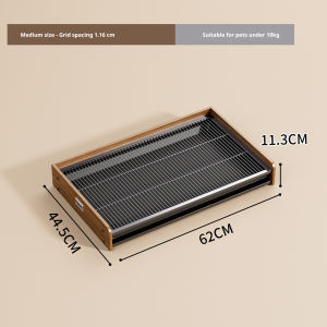 Wooden Dog Pee Tray Heavy Duty 250lbs Drawer Type Dog Toilet for Large Medium Dogs