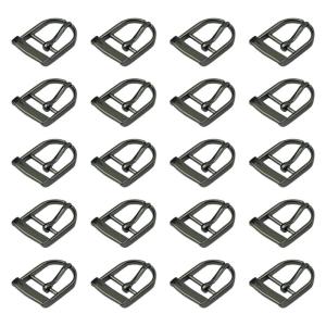 Set of 20PCS Metal Belt Buckle Single Prong Replacement Belt Buckle Fasteners Clip for Leather Belts Handbags Backpacks