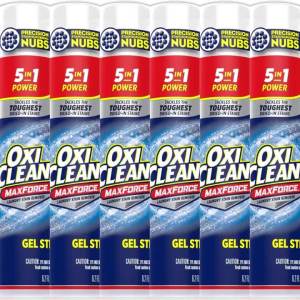 OxiClean Max Force Gel Stick Laundry Stain Remover for Set-In Stains 6.2 Fl Oz (Pack of 2)