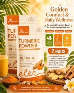 【COD&FDA Approved】Edenara Turmeric Powder Drink Mix | Daily Reset & Recovery Blend with Ginger Curcumin and Piperine | Anti-Inflammatory Wellness Drink for Busy Lifestyle | Enjoy Hot or Cold | 10 Sticks