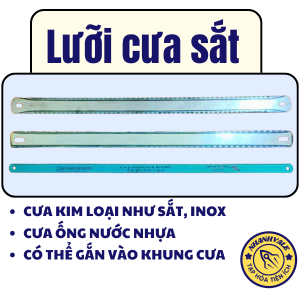 Lưỡi cưa sắt các loại dùng cưa sắt inox cưa ống nước dùng lắp vào khung cưa hoặc dùng cưa trực tiếp