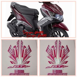 stiker striping MOTOR YAMAHA XEON GT 125 2014 UNGU LIST BODY STANDAR BERKUALITAS