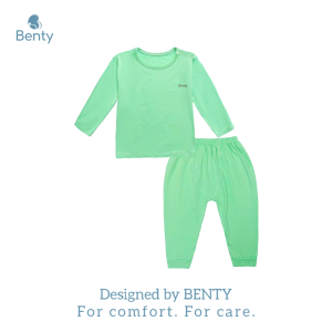 Dài cài vai trơn BENTY cotton mềm mịn mát cho bé đồ bộ trẻ em dài tay mặc điều hòa chống muỗi