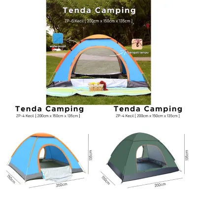 Kaia Hild BEST SELLER Tenda Camping Otomatis Tenda Camping Kemah 4-5 Orang/Tenda Camping Anti Air Tenda Camping Zp 5 Simple Tampa Harus Di Rakit/Tenda Outdor/Tenda Camping
