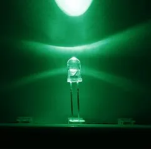 50 Bóng Đèn LED Tròn Trong Suốt Màu Xanh Lá / Đỏ / Vàng / Trắng / Xanh Dương Nháy Đổi màu Nhanh Chậm 5mm