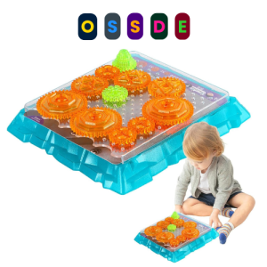 OSSDE Gear Building Toy Set 4-Dimensional Training Educational Toys Gear Rotating Puzzle Clock