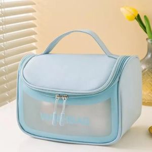 PVC SHOWER BAG Travel Cosmetic Bag Toiletry Organize PVC Waterproof Make Up Bags Female Shower Wash Bag