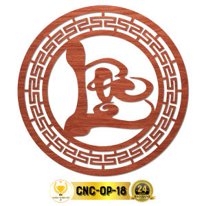 Tấm Ốp Tường Bàn Thờ Cắt CNC Họa Tiết Chữ Lộc CHÂN THIỆN MỸ Trang Trí Ban Thờ Phật Treo Phòng Thờ CNC-OP-18