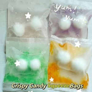 MUSASI Reducing Anxiety Squeeze Toy Relieving Stress Crunchy Texture Dough Squishies Squeeze Toys Creative Gift Crispy Candy Pinching and Decompressing Toy