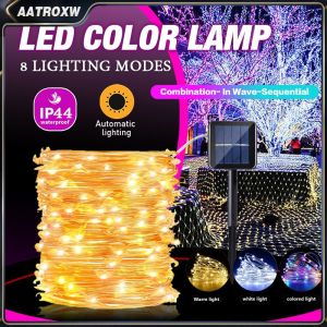 【COD】Solar Rope  solar light strip IP65 Waterproof Outdoor LED Copper Fairy String Tube Lights   Aatroxw