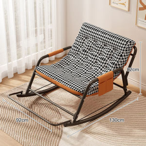 Leisure Rocking Chair Single Rocking Chair Soft And Durable Kerusi Goyang Santai Suitable For Relaxing On The Balcony