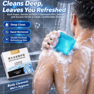 Men's Cologne Soap Handmade Perfume Soap Long Lasting Fragrance Gentle Cleansing Body Bar Soap Bath Shower Soap