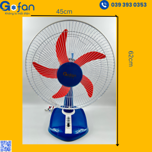 Quạt bàn B3 kẹp bình Ắc Quy DC 12V