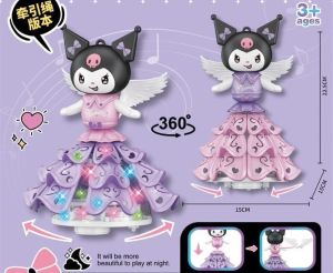 Lồng Đèn Hình Kuromi Xoay 360 Độ Phát Nhạc Cho Bé Đồ Chơi Kuromi Múa Nhạc Cho Trẻ Em