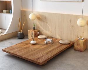 [PRE-ORDER] FF solid wood tatami bedframe Japanese tatami bed frame platform for yoga dance room premium pine wood from New Zealand Free to customize Fashion Natural Sustainable 实木日式榻榻米床架(ETA: 1mth) - Lazada
