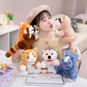 Cartoon Animal Hand Puppet Parent-child Game Doll Husky Fox Bear Dog Pig Tiger Lion Appease Toys Birthday Gifts For Children 2026