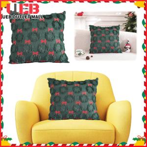 UEB Throw Pillow Covers Soft Fuzzy Pillowcases Bow Tie Pillow Covers for Home Decor