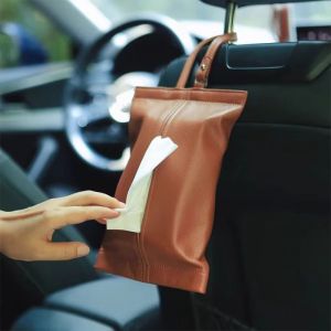 DORADO Mounted Design Face Towel Storage Bag Wall-mounted Multi-Function Car Storage Box Practical Car Interior Car Tissue Box Car Seat Area