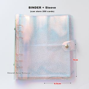 Photocard binder Card Holder A5 200 Pockets 2R 3R Glitter Sleeve KPOP Photo Album BTS BLACKPINK NCT