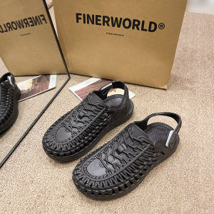 [Free Shipping] WomenS New Summer Thick-Soled Sandals Retro Style Suitable For Outdoor Wear Beach Sandals With Velcro Straps