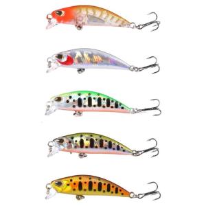 5 cái nhựa nhân tạo mồi cứng thính nhử cá Chép Cá mồi cứng mồi cứng topwaters mồi giả swimbaits