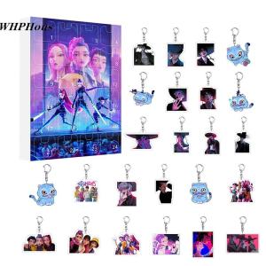 XZ🔥🔥🔥 𝐾𝑝𝑜𝑝 𝐷𝑒𝑚𝑜𝑛 Hunters Advent Calendar Keychain Countdown Calendar With 24 Keychain Toys GiftsDecorations Advent Calendar