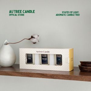 Three Little Kids Gift Set Autree Candle Travel Size Soy Wax Scented Candle Pewangi Rumah Home Freshener Lilin Wangi